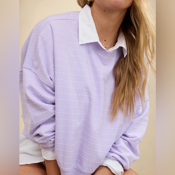 Aerie Oversized Polka Dot Sweater – Size Large - Picture 2 of 5